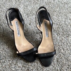 Manolo Blahnik Black Heels with Sleek Stiletto